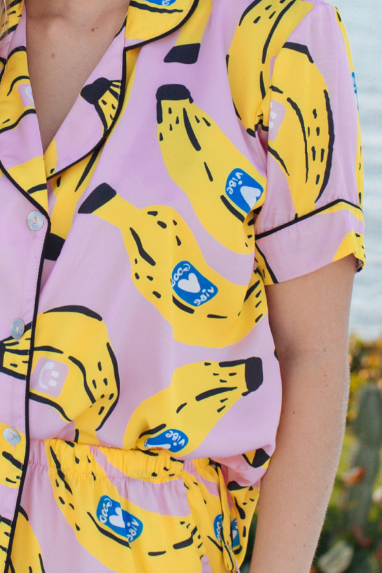 Pijama Larga – Bananas