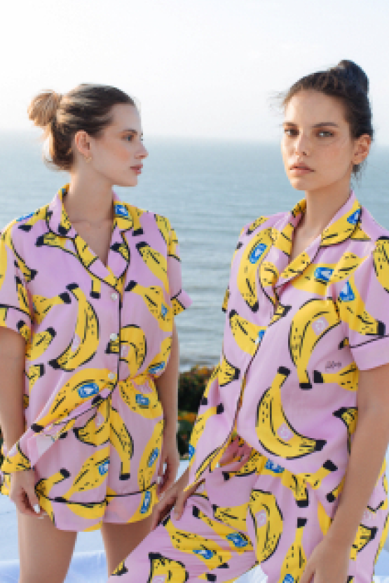 Pijama Larga – Bananas
