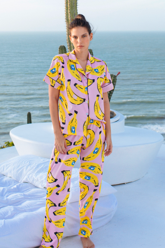 Pijama Larga – Bananas