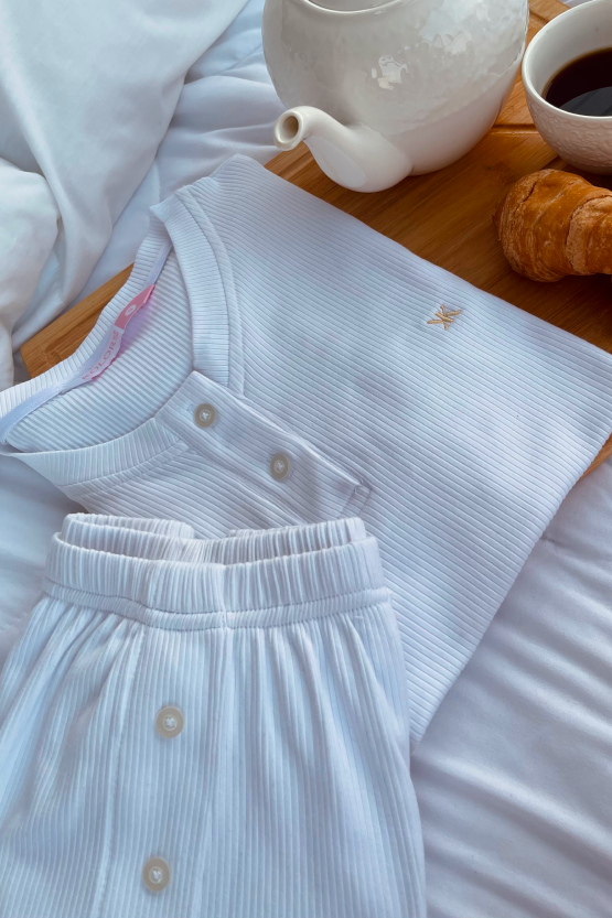 Pijama - Croissant Blanca