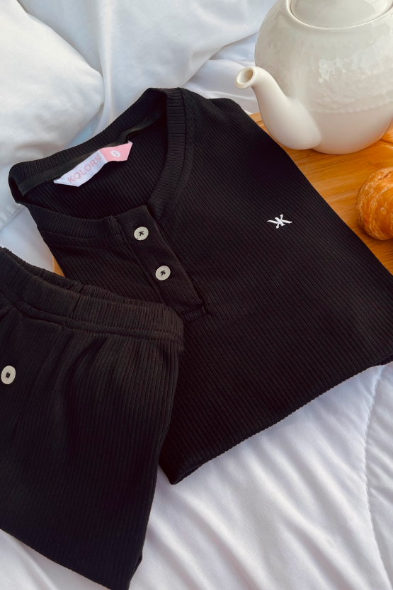 Pijama - Croissant Negra