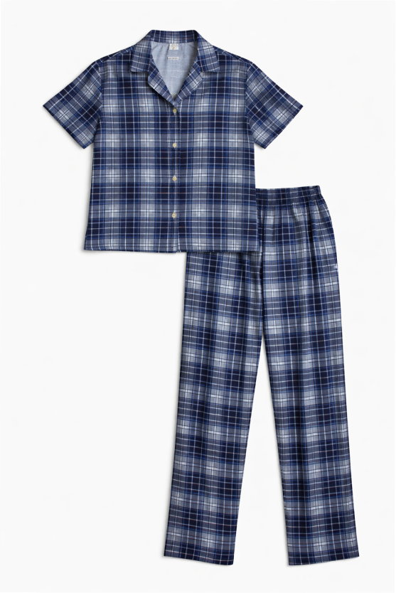 Pijama Larga Hombre Tratan - Azul