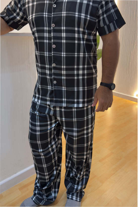 Pijama Larga Hombre Tratan - Negra