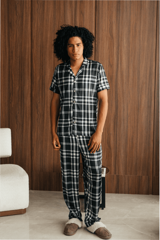 Pijama Larga Hombre Tratan - Negra