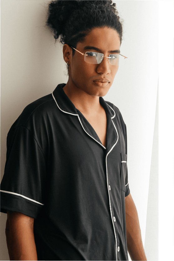 Pijama Larga Hombre confort - Negra