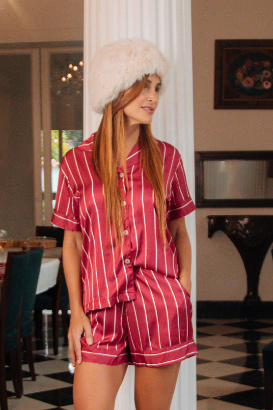Pijama Corta - Holiday Stripes
