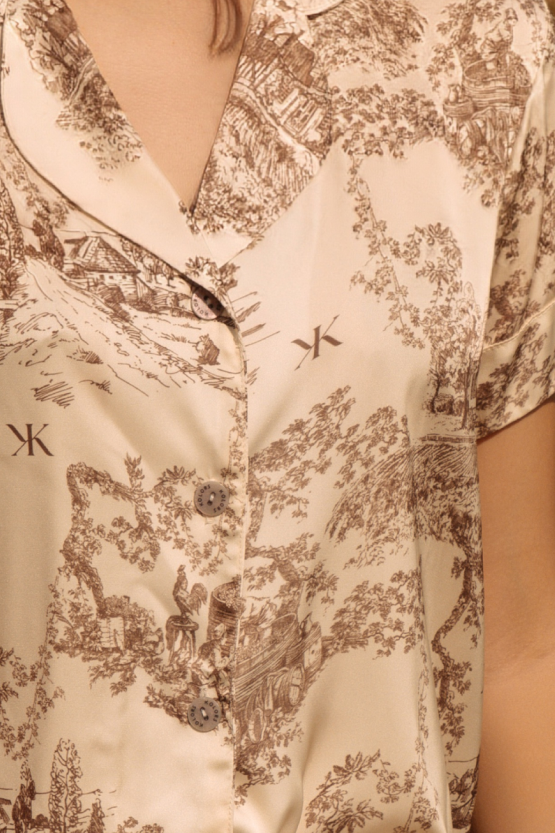 Pijama de Tiras –Toile de jouy
