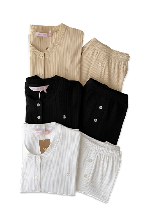 2 Pijamas Croissant - Colores surtidos